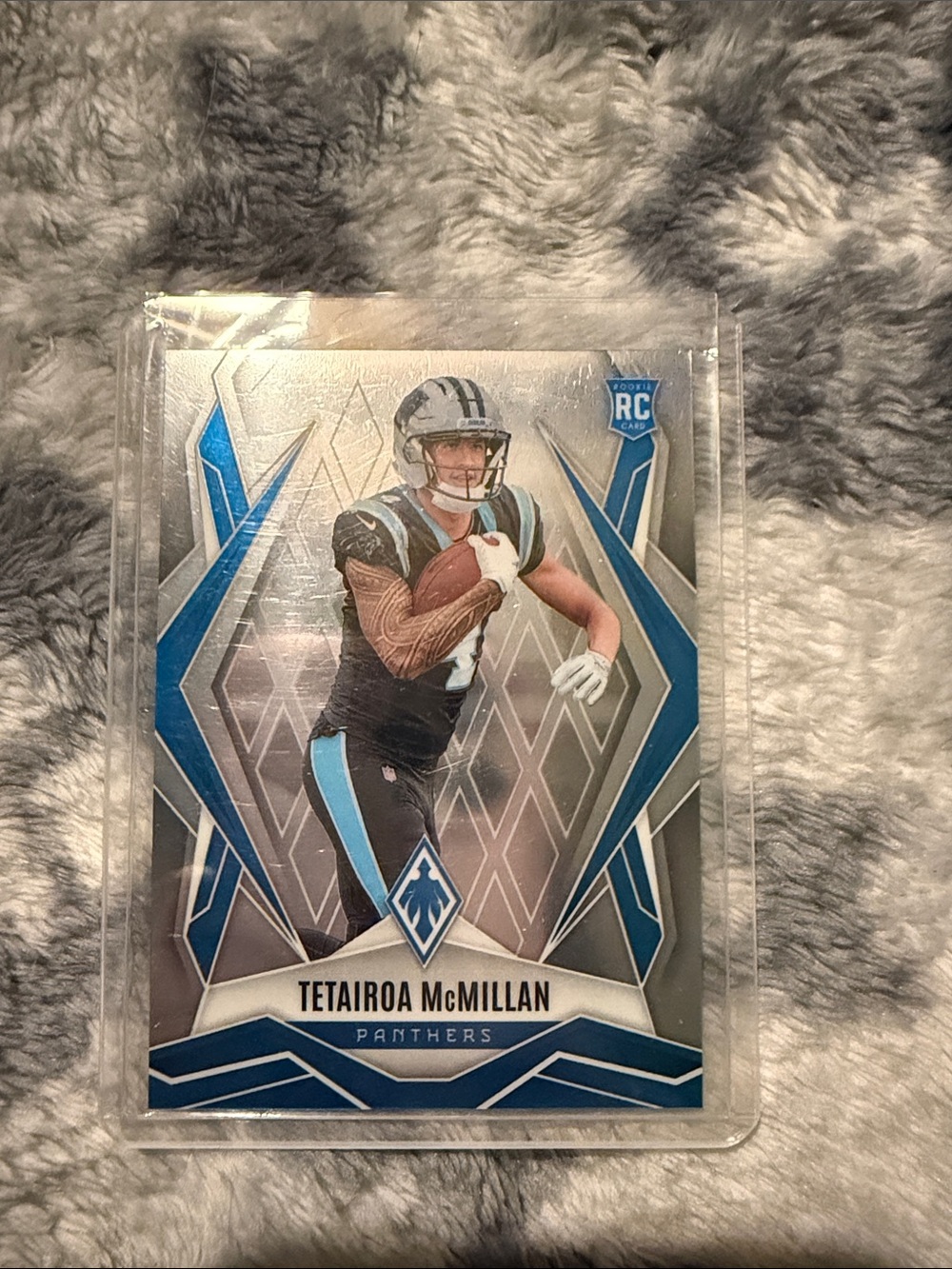 Panini Tetaairoa McMillan Panthers Card - Blue, Silver